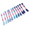 Akozon 12pcs Gradient Bright Color Polyester Embroidery Thread Set view 2