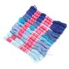 Akozon 12pcs Gradient Bright Color Polyester Embroidery Thread Set view 4