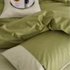 4-Piece Solid Color Duvet Cover Set, 100% Cotton, Super Soft and Breathable view 3