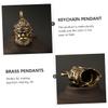 Holibanna 3-Piece Brass Monkey King Keychain Set view 3