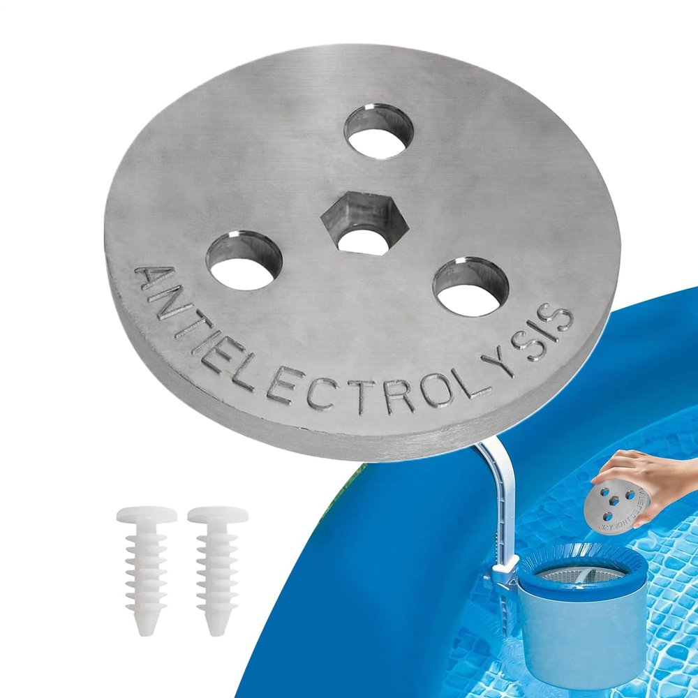 Zinc Anode for Saltwater Pools, Filter Accessory, Floating Block