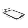 CHICAMPERA Stainless Steel Serving Tray with Handles, Rectangular and Sturdy, for Serving Food, Coffee and Snacks in the Kitchen, Dining Area and Living Room view 2
