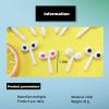 100 Pcs Cute Mini Eyes Fruit Forks view 3