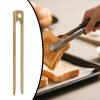 Magnetic Tongs | Non-Slip Wooden Tongs - Anti-Burn Kitchen Utensils view 3