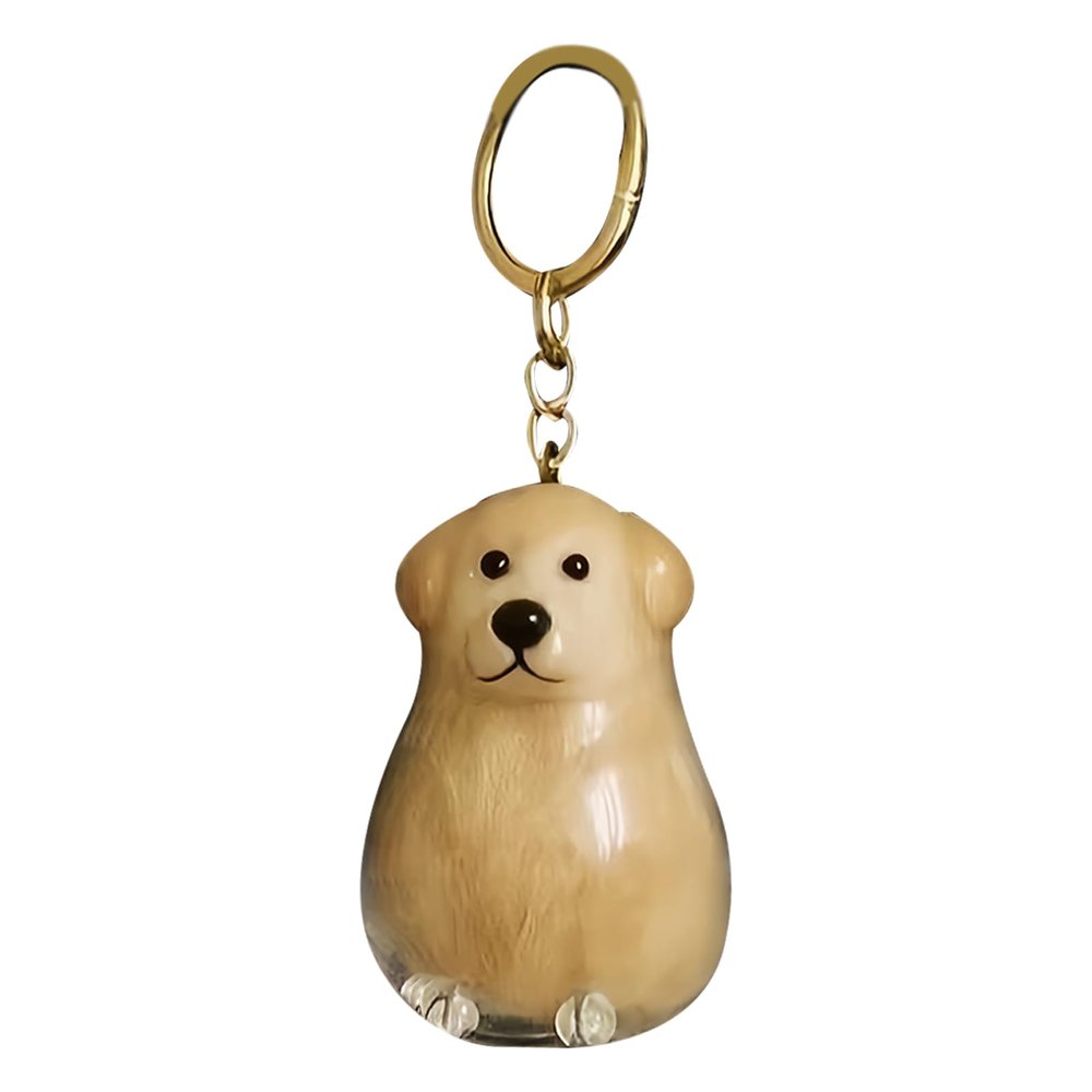 Keychain with Pet Hair Collector