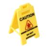 Small Desk Caution Sign view 1