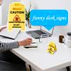 Small Desk Caution Sign view 3