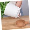 HEMOTON 3-Piece Self-Watering Flower Pot Set with Cotton Rope view 2