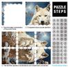 1000-Piece White Wolf Wooden Puzzle for Adults and Teens, Ages 14+, 50 x 75 cm view 3
