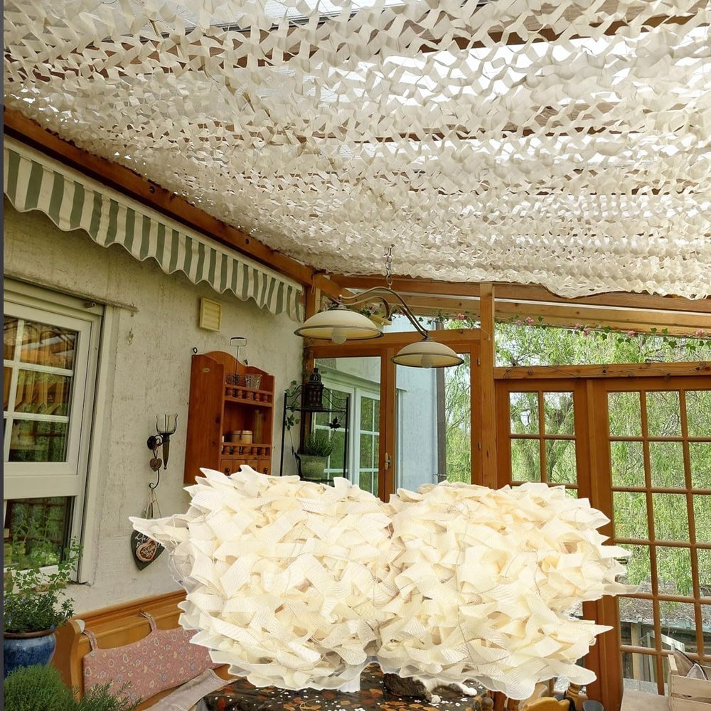 Beige Desert Camouflage Netting, 6 x 7 m (19.6 x 23 ft)