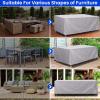 HNYDM Waterproof Outdoor Table Cover, 80 x 80 x 75 cm, 600D Oxford Fabric view 3