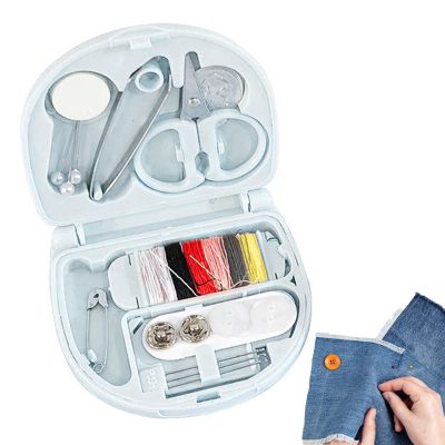 Mini Sewing Kit - Portable Travel Accessories with 6 Colorful Spools