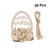 Homoyoyo 20 Pack Wooden Easter Ornaments view 4
