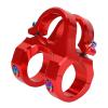 Asixxsix Short Bicycle Stem, 31.8 mm Handlebar Clamp, CNC Aluminum Alloy, Hollow Design, Red view 1