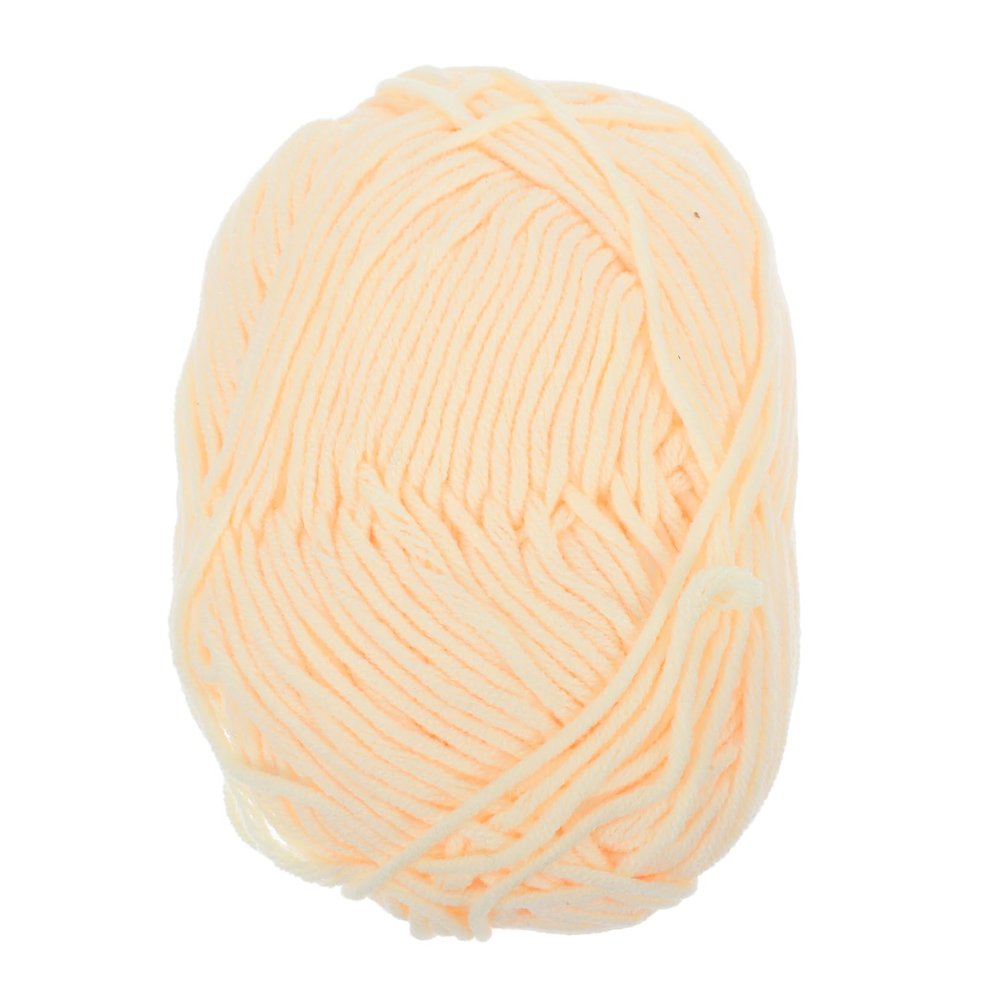 MUELODSIC 50g Milk Cotton Yarn for Knitting and Crocheting - Beige-Yellow