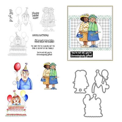 Birthday Stamps and Cutting Dies for Card Making, Cake Decorating, and DIY Scrapbooking