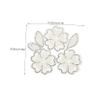 Delicate Flower Rhinestone Iron-On Appliqué for Clothing and Hats view 2