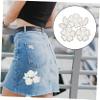 Delicate Flower Rhinestone Iron-On Appliqué for Clothing and Hats view 3