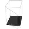 Acrylic Display Case, Clear Dustproof Square Storage Box with Door, 20 x 20 x 64 cm (8 x 8 x 25 in) view 1