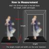 Acrylic Display Case, Clear Dustproof Square Storage Box with Door, 20 x 20 x 64 cm (8 x 8 x 25 in) view 3