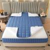 Quilted Washable Mattress Cover with Zipper, Adjustable Fit, Moisture-Resistant, Breathable and Soft, Blue, 140 x 200 + 21 cm view 1
