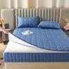 Quilted Washable Mattress Cover with Zipper, Adjustable Fit, Moisture-Resistant, Breathable and Soft, Blue, 140 x 200 + 21 cm view 2