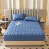 Quilted Washable Mattress Cover with Zipper, Adjustable Fit, Moisture-Resistant, Breathable and Soft, Blue, 140 x 200 + 21 cm view 3