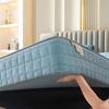 Quilted Washable Zippered Mattress Cover, Adjustable Size, Moisture-Resistant, Breathable Soft Mattress Protector – Cyan, 200 x 200 + 10 cm view 4
