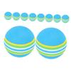 SKISUNO 10-Piece Colorful EVA Foam Golf Practice Balls, Shape-Stable and Bite-Resistant, for Indoor Training and Play with Cats view 1
