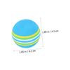 SKISUNO 10-Piece Colorful EVA Foam Golf Practice Balls, Shape-Stable and Bite-Resistant, for Indoor Training and Play with Cats view 2
