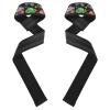 Wrist Wraps and Lifting Straps, 66 cm, Padded Neoprene, for Weightlifting, Bodybuilding, Powerlifting, and Deadlifts view 1