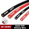 Black Heat-Resistant Soft Silicone Wire, 6–28 AWG, 1/5/10/20 m (1 m, 18 AWG) view 3