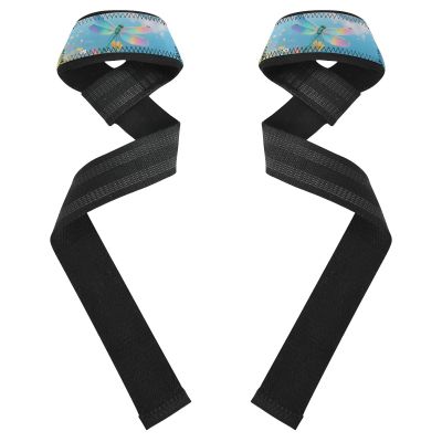 Wrist Straps with Colorful Butterflies, 66 cm, Neoprene-Padded