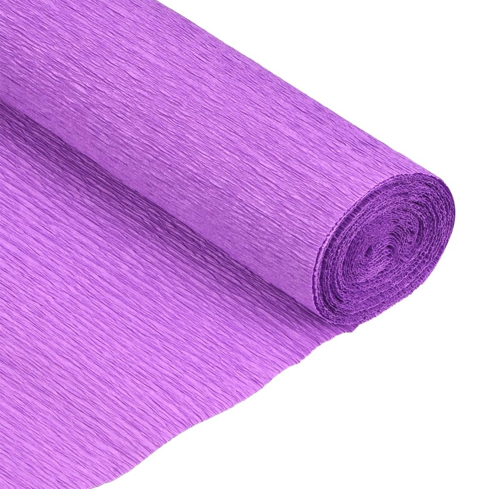 QUARKZMAN Crepe Paper Roll 5ft Long 20in Wide Light Purple