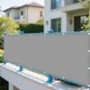 Rectangular Shade Sail with Eyelets, 160 x 700 cm, Waterproof, Light Gray view 1