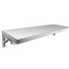 Folding Stainless Steel Wall Shelf, 80 x 35 cm view 1