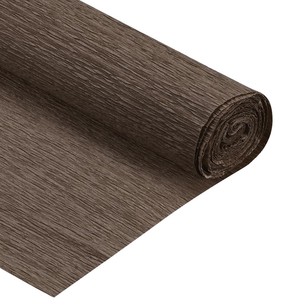 QUARKZMAN Crepe Paper Roll - 5 ft Long, 20 in Wide, Coffee Color, Pack of 2