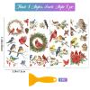 GLOBLELAND 4-Pack Christmas Cardinal Rub-On Transfers view 2