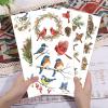 GLOBLELAND 4-Pack Christmas Cardinal Rub-On Transfers view 4
