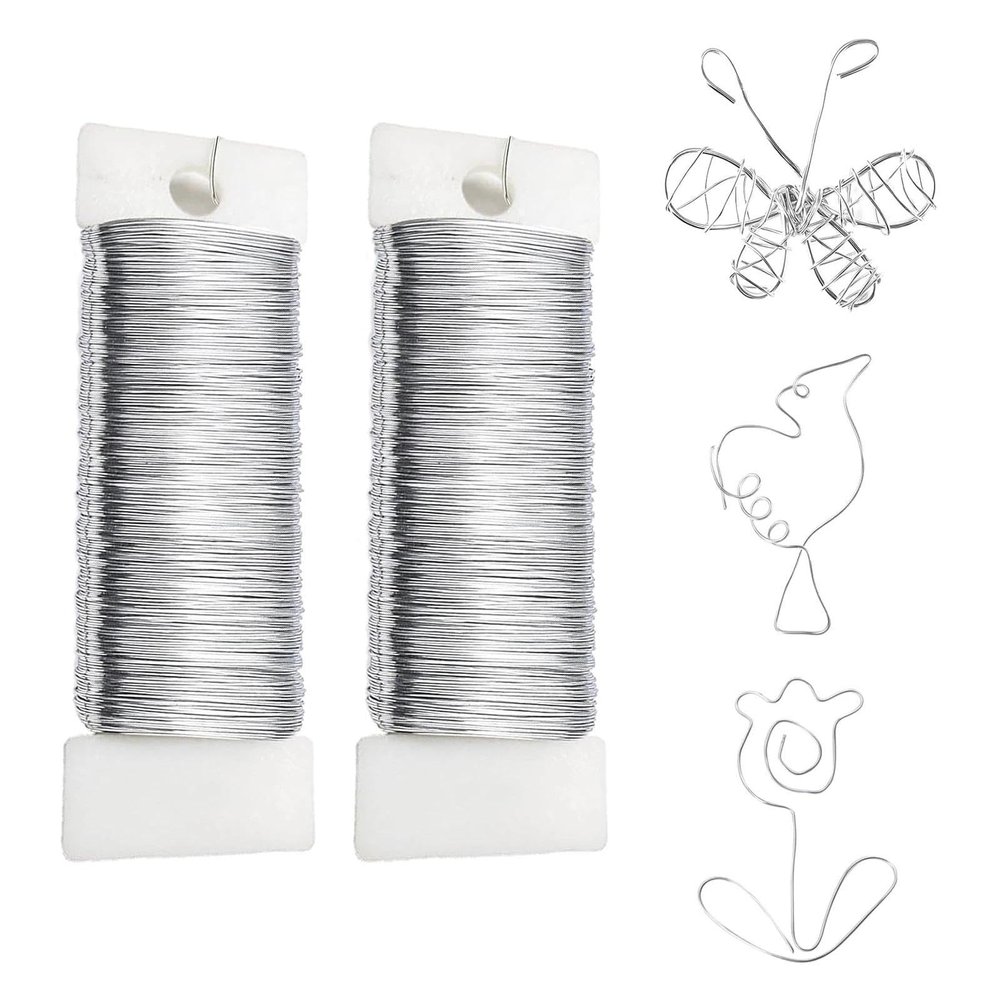 Silver Craft Wire for Jewelry Making, 0.3 mm