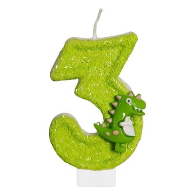 DazzJoy Dino Birthday Candle 3