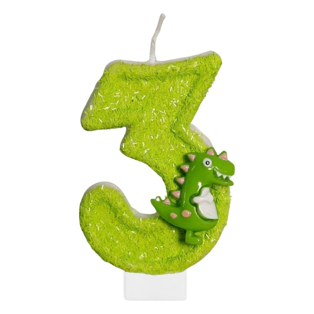 DazzJoy Dino Birthday Candle 3