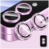 Zeponny Camera Lens Protector for Samsung Galaxy Z Flip 7, Glittering 9H Tempered Glass, Automatic Alignment with Individual Metal Rings, Purple view 1