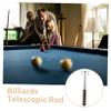 GANAZONO Telescopic Pool Cue with Stainless Steel Non-Slip Handle and Removable Bridge Head view 3