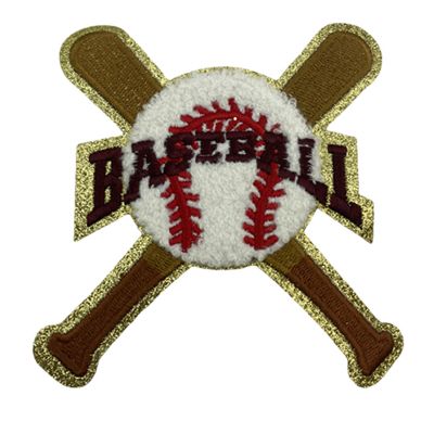 Embroidered Softball Iron-On Patches
