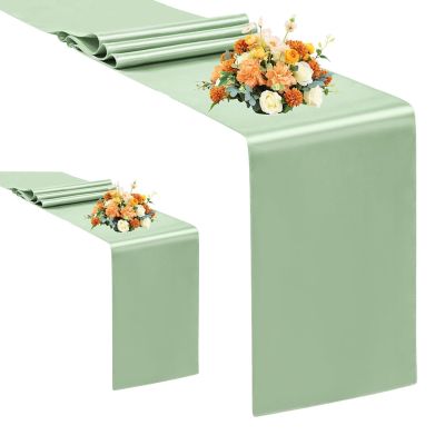 High-Quality Sage Green Table Runner