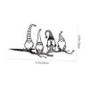 Supvox Iron Garden Gnome Stake, Black view 2