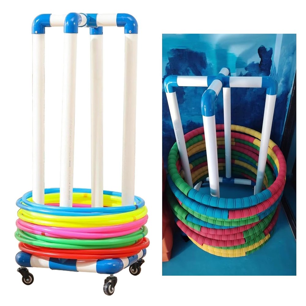 Children’s Fitness Hula Hoop Stand with Wheels