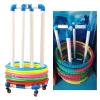 Children’s Fitness Hula Hoop Stand with Wheels view 1