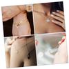 HAPINARY 60 Creative Alloy Spacer Beads in Moon, Star, and Heart Shapes for DIY Jewelry Making view 3